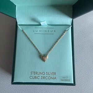 Silver Necklace with Cubic Zirconia